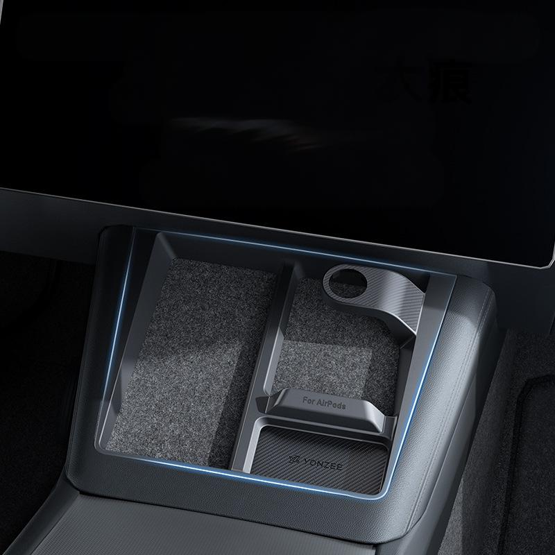 3-in-1 Wireless Charging Anti-Slip Organizer for Model 3 Highland / Model Y Juniper | Miroken
