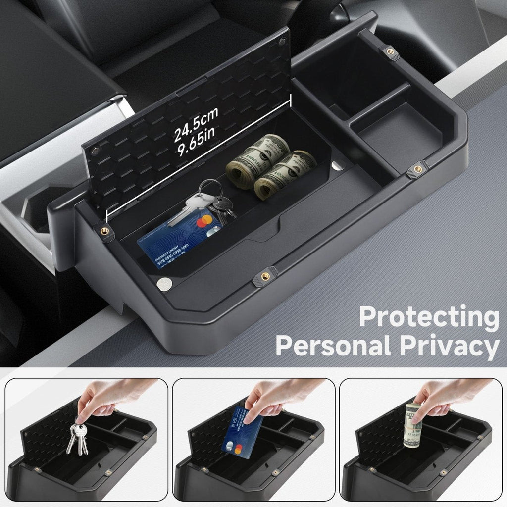 Center Console Behind Screen Storage Box for Cybertruck