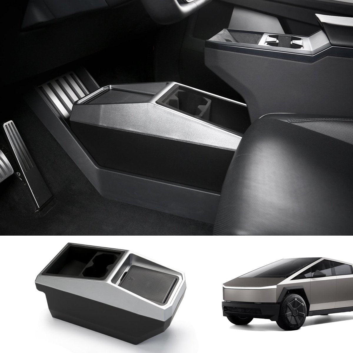 Center Console Floor Organizer for Cybertruck