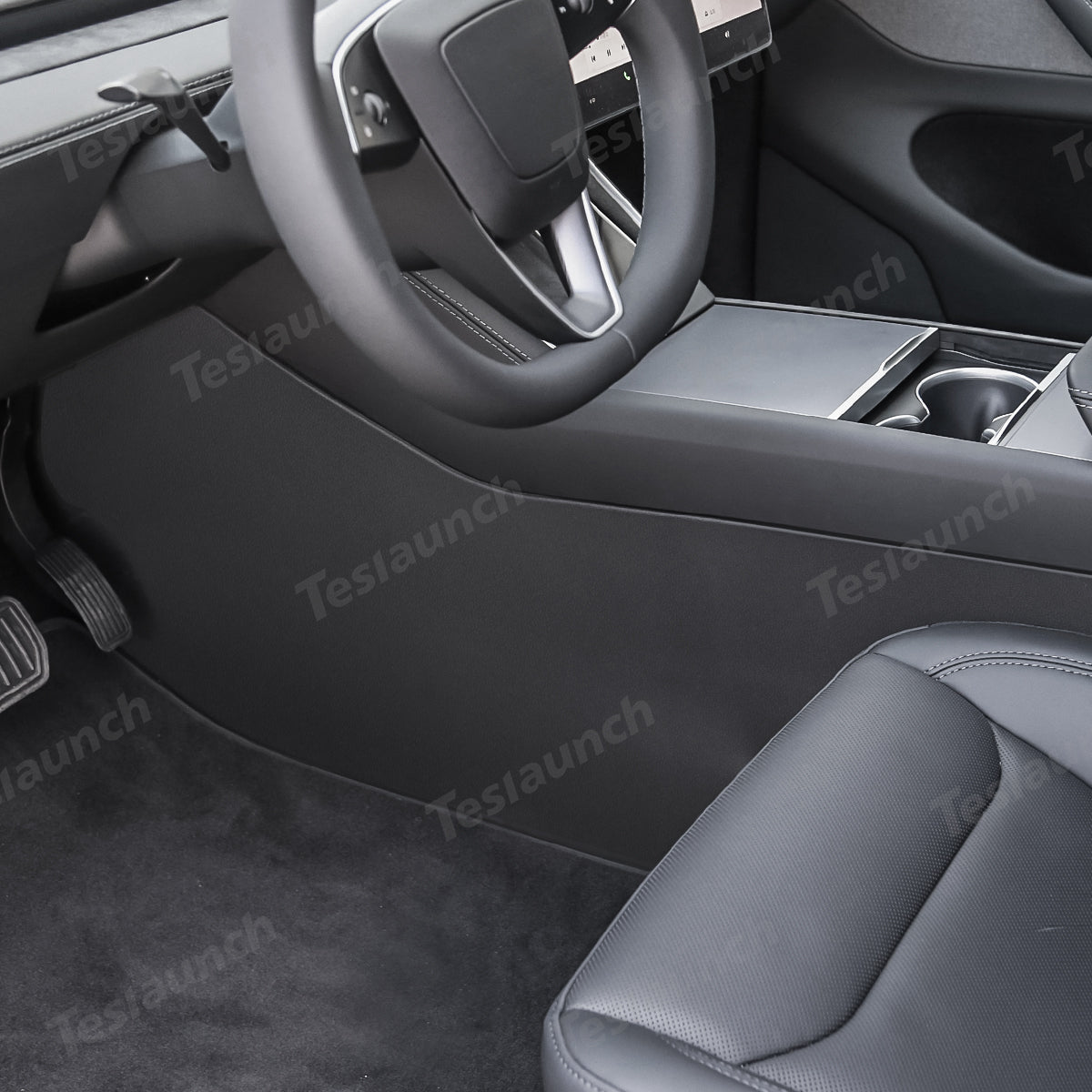 Center Console Side Anti-Kick Mats for Tesla Model Y Juniper 2025+