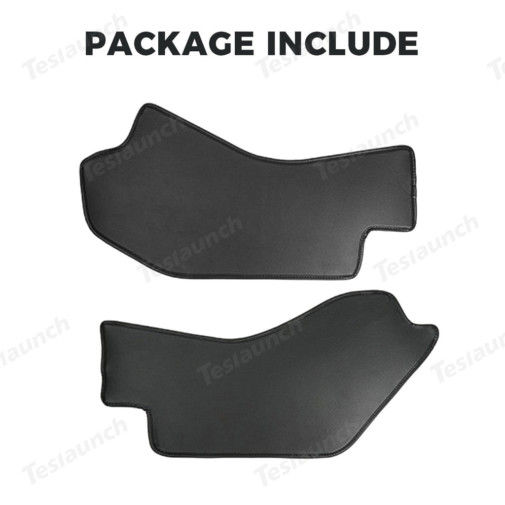 Center Console Side Kick Protectors – Leather Covers for Tesla Model Y Juniper 2025+