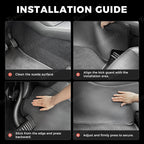 Center Console Side Kick Protectors – Leather Covers for Tesla Model Y Juniper 2025+