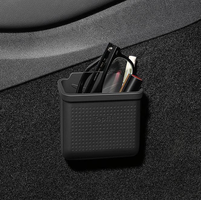 Center Console Velcro Stick Storage Box Organizer For Tesla Model 3/Y (2017+)