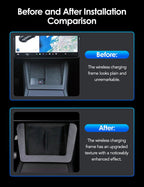 Center Console Wireless Charger Cover Trim for Model 3 Highland & Model Y Juniper