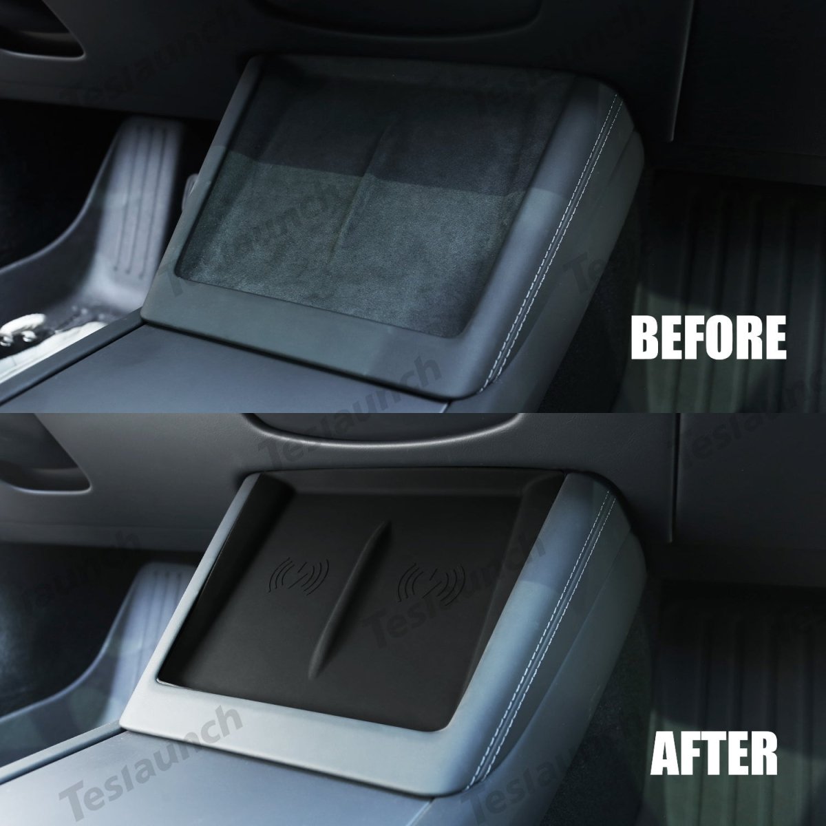 2024+ Model 3 Highland Center Control Silicone Pad Wireless Charging Anti-Slip Protective Mat