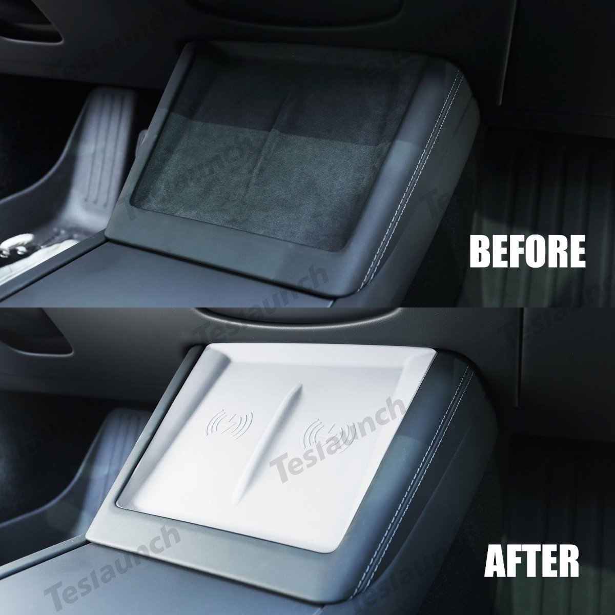 2024+ Model 3 Highland Center Control Silicone Pad Wireless Charging Anti-Slip Protective Mat