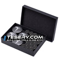 Wheel Center Cap Kit with Puller for Model 3/Y/S/X | 4 Hub Caps + 20 Lug Nut Covers
