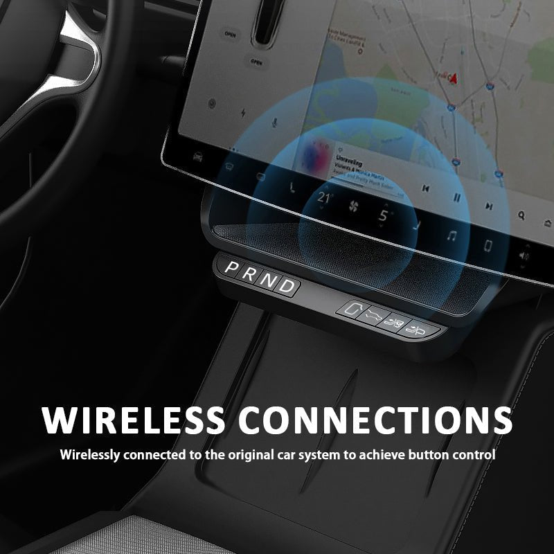 Central Control One-Click Gear Shifting Physical Button Storage Box for Tesla 2024+ Model 3 Highland