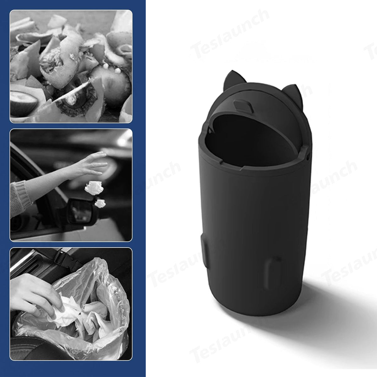 Central Control Silicone Trash Can For Tesla Model Y Juniper 2025+