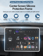 Central Screen Protector Frame for Tesla Model 3 Highland & New Model Y