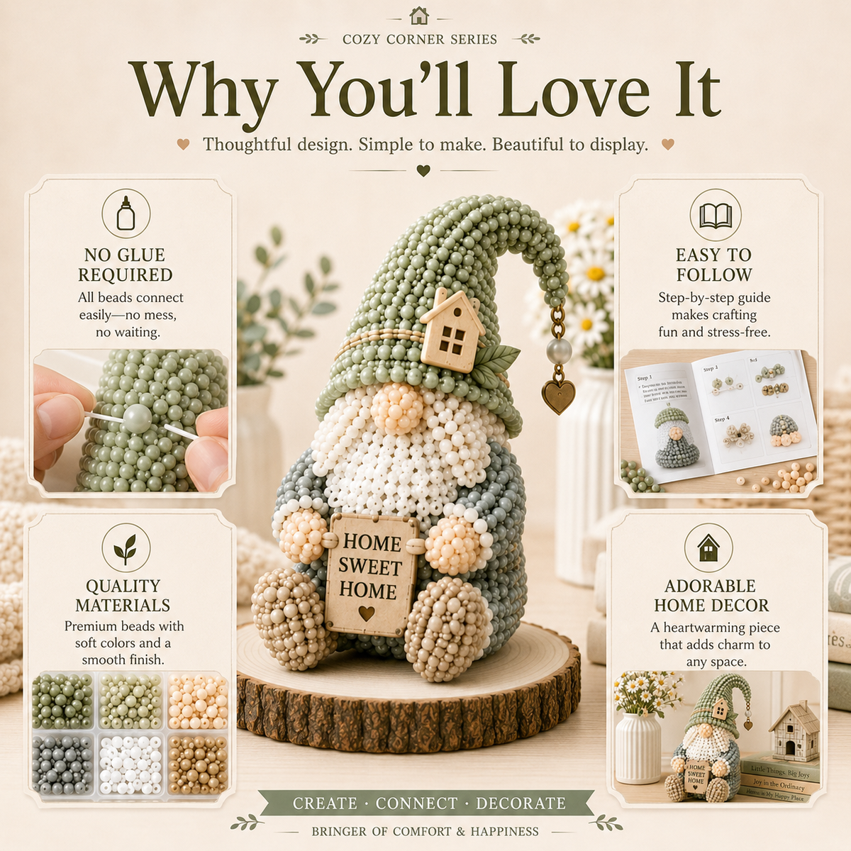 Sweet Home Gnome DIY Bead Kit
