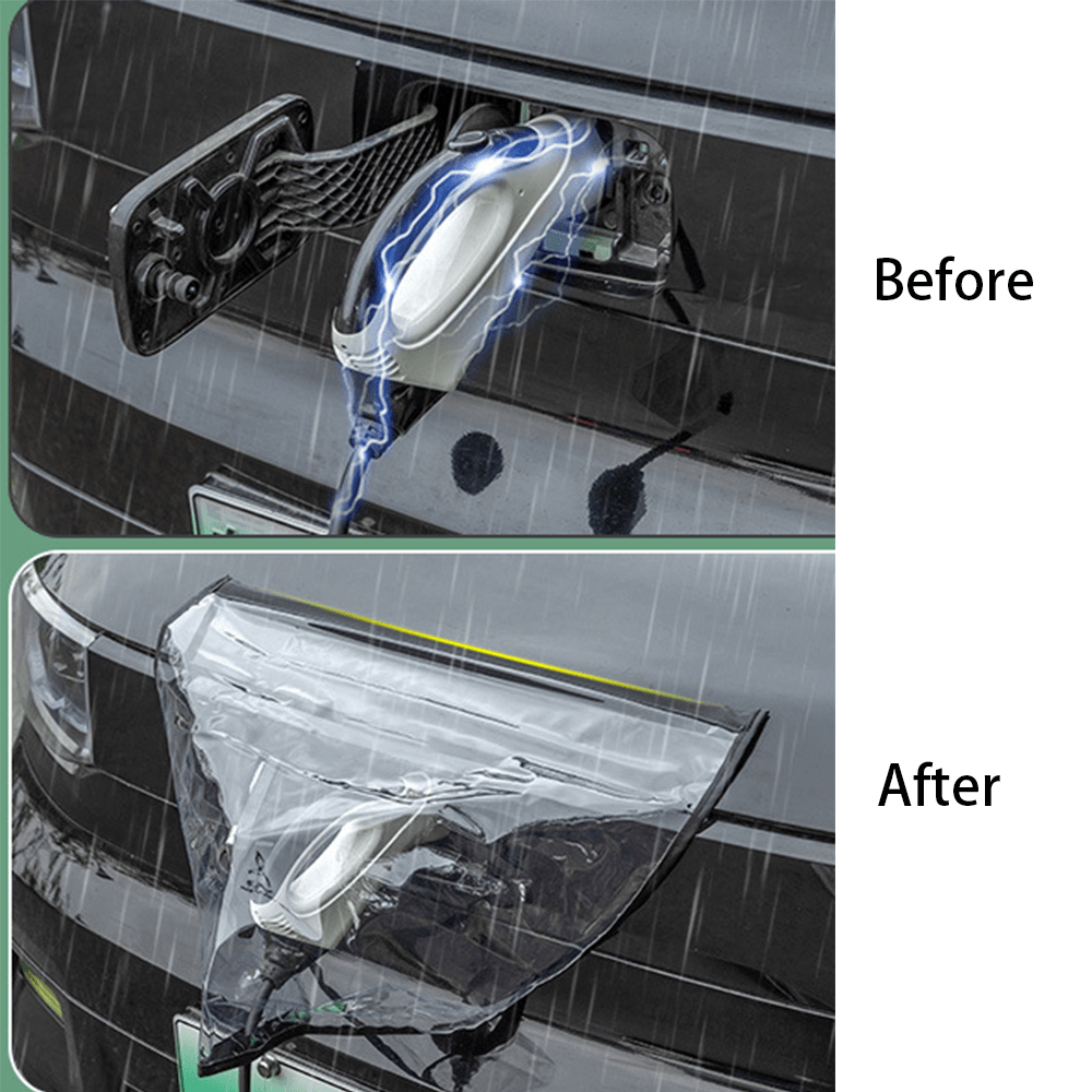 Charging Gun Cover EV Charger Charging Port Magnet Adsorption Waterproof Rainproof Cover For All Car