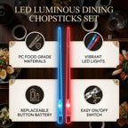 LED Luminous Dining Chopsticks Set