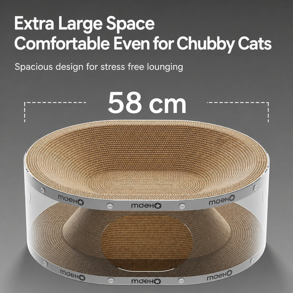 Window Seat Transparent Tunnel Cat Scratcher Lounge Bed