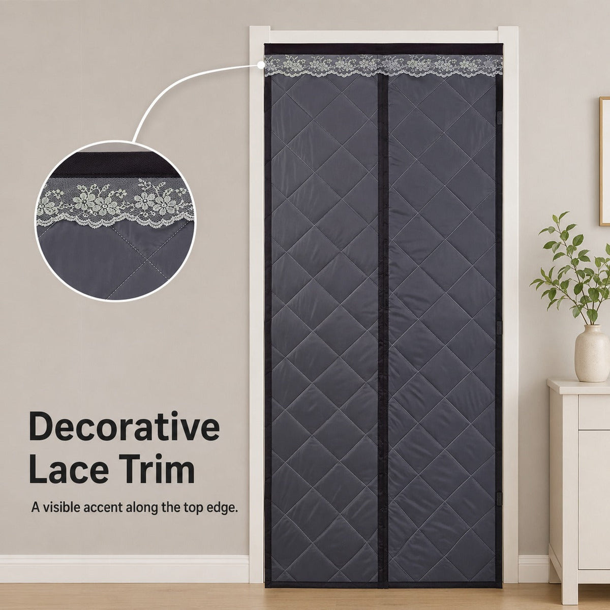 Windproof Magnetic Sound Insulation Door Curtain