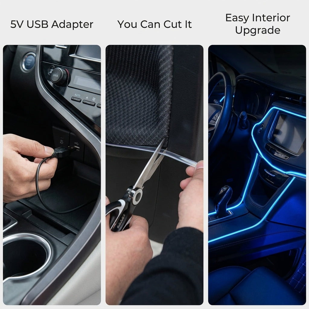 Car Interior Decorative LED Strip Atmosphere Light