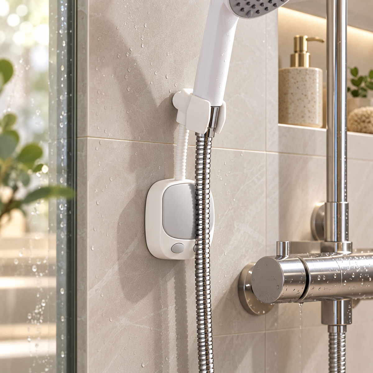 Adjustable Suction 360 Shower Head Holder