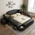 Ultimate Comfort Modern Luxury Leather Dream Smart Bed