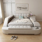 Ultimate Comfort Modern Luxury Leather Dream Smart Bed