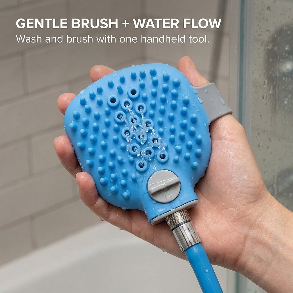 2in1 Pet Massager Bathing Tool