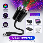 Colorful Sky Sound Activated LED Projector Night Light