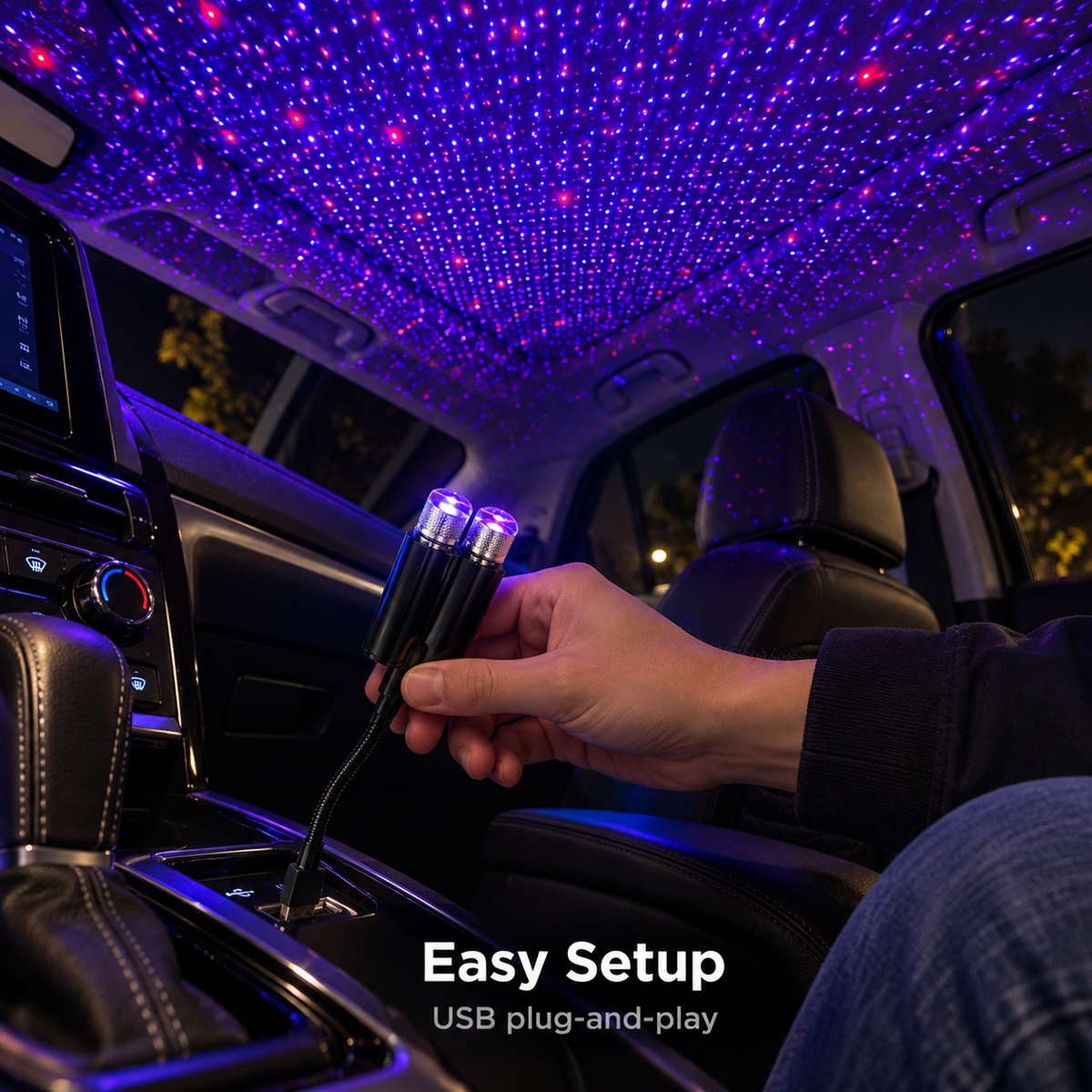 Colorful Sky Sound Activated LED Projector Night Light