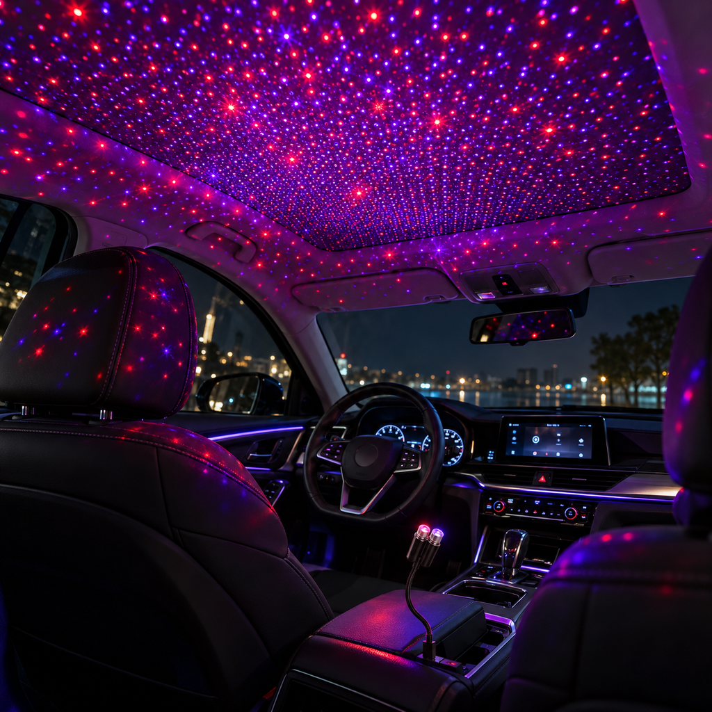 Colorful Sky Sound Activated LED Projector Night Light