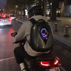 LED Smart Screen Fun Motorcycle Backpack