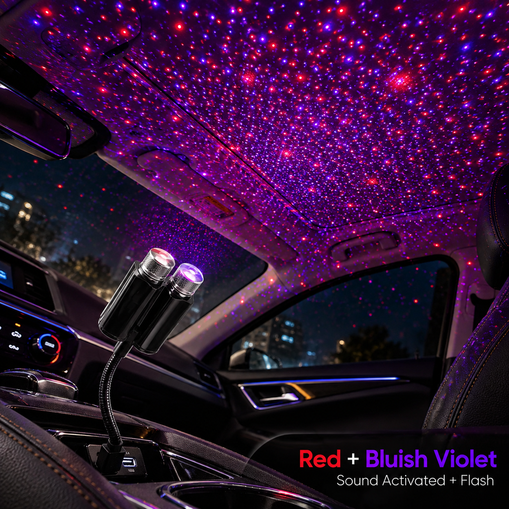 Colorful Sky Sound Activated LED Projector Night Light