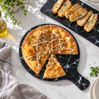 Luxury Ceramic Creative Marble Stripe Large Pizza Plate