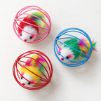 Hollow Ball Feather Cat Toys