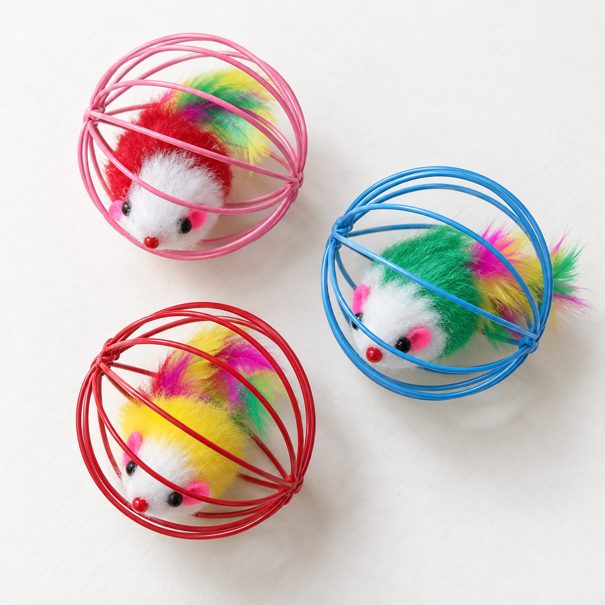 Hollow Ball Feather Cat Toys