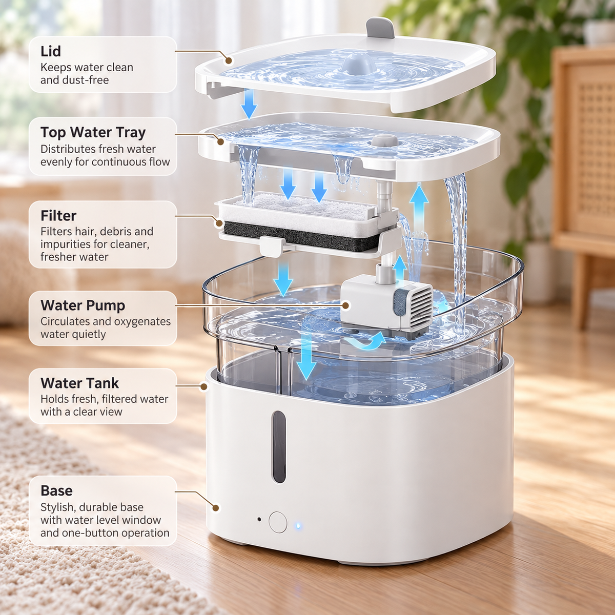 Smart Automatic Pet Water Dispenser