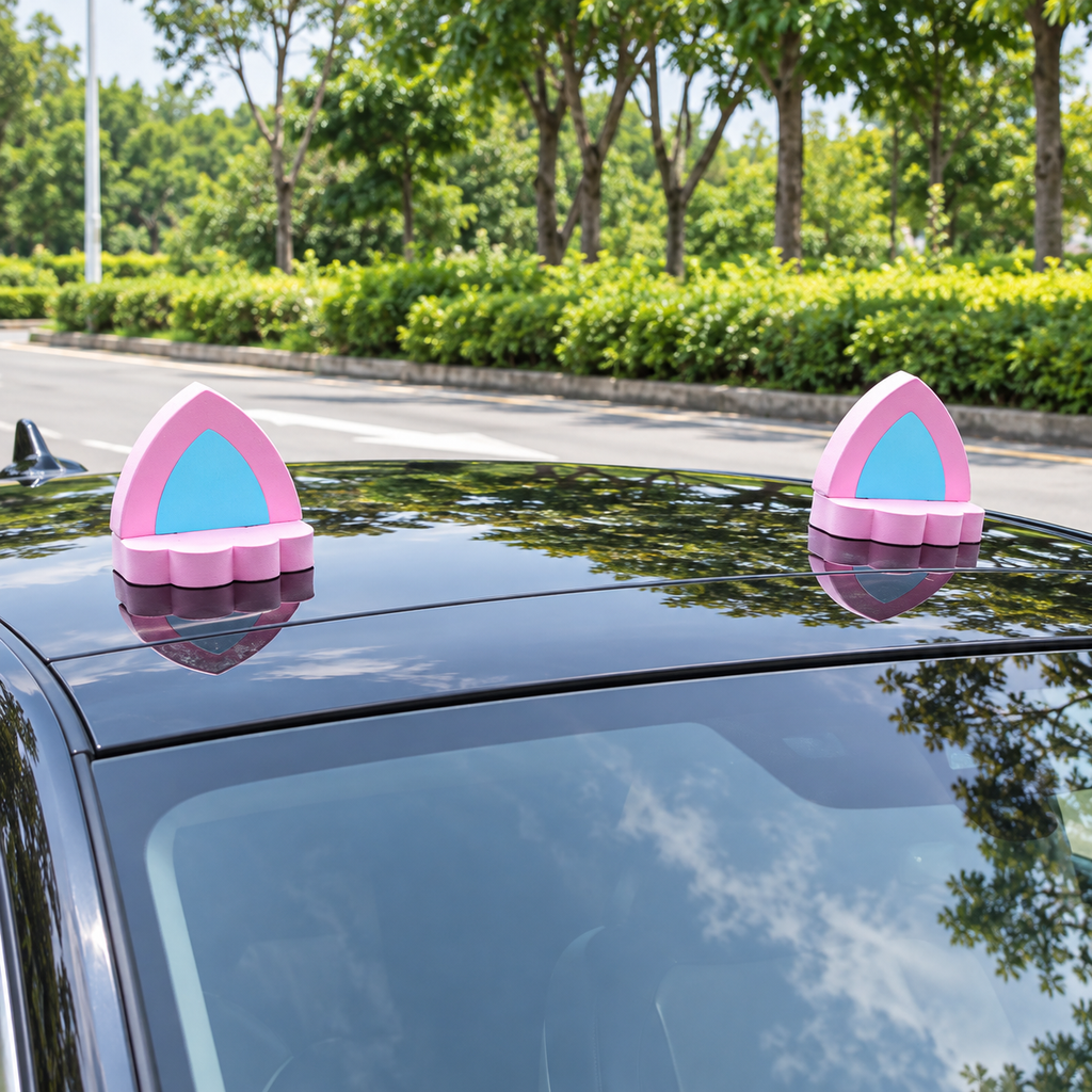 Cute Car Ear Exterior Roof Stickers