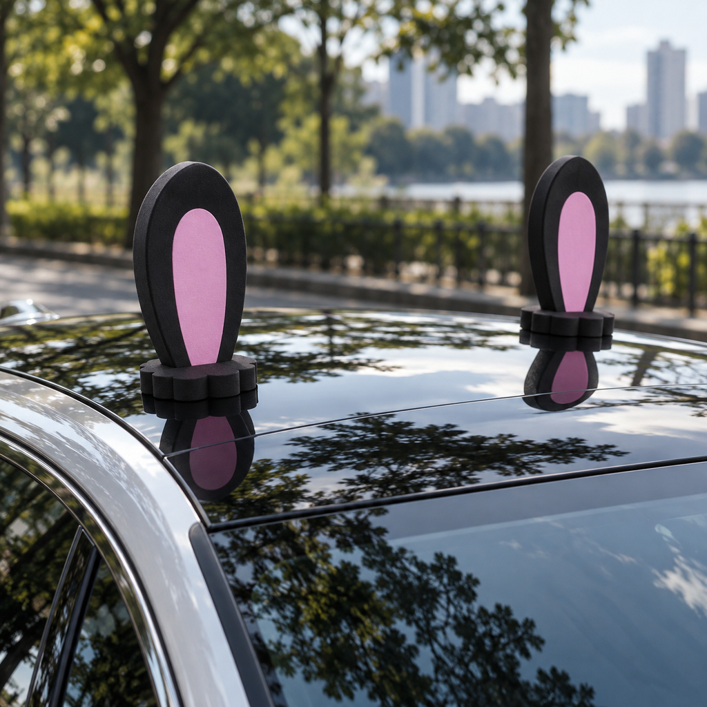 Cute Car Ear Exterior Roof Stickers