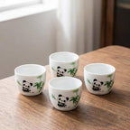 Panda Spin Rotating Tea Set