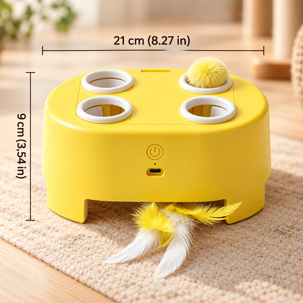 Cheese Chase Interactive Cat Toy