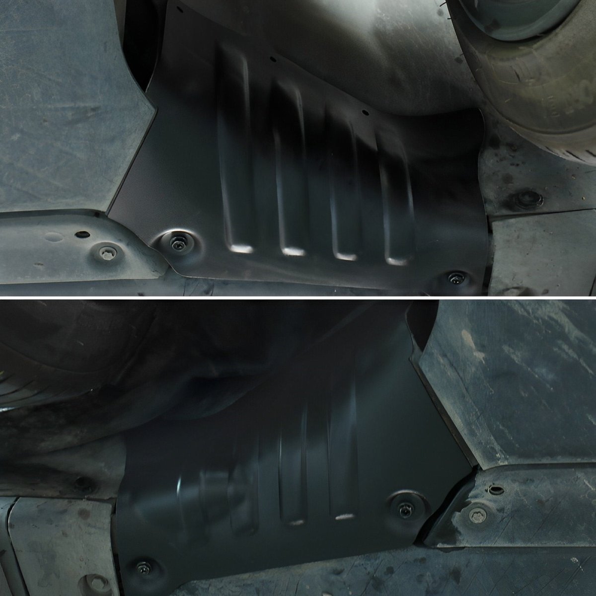 Coolant Line Aluminum Alloy Skid Plate Protection Guards (1 Set) for 2020-2025 Tesla Mode Y and 2017-2024 Model 3