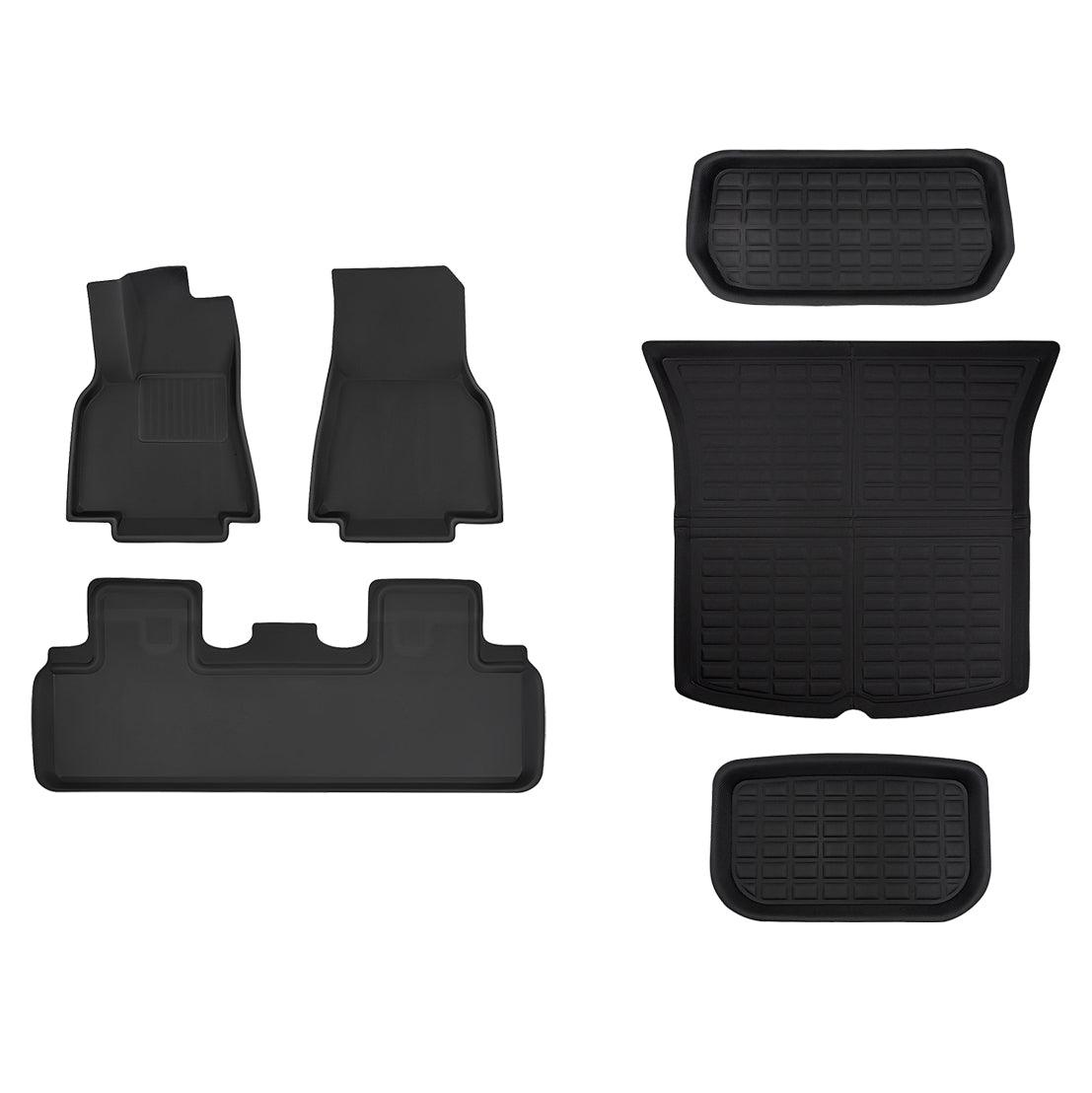 Custom-Fit Floor Mats And Liners 3D Lamination Cutting All-Weather For Tesla Model Y (2020-2024)