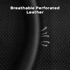 D-Shaped Carbon Pattern Leather Steering Wheel Cover for Tesla Model 3 Highland 2024+