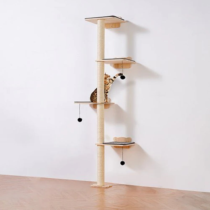 4-Tier Cat Wall Shelves
