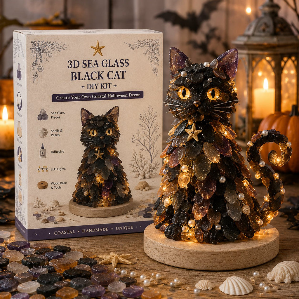 DIY Sea Glass Halloween Light-Up Collection