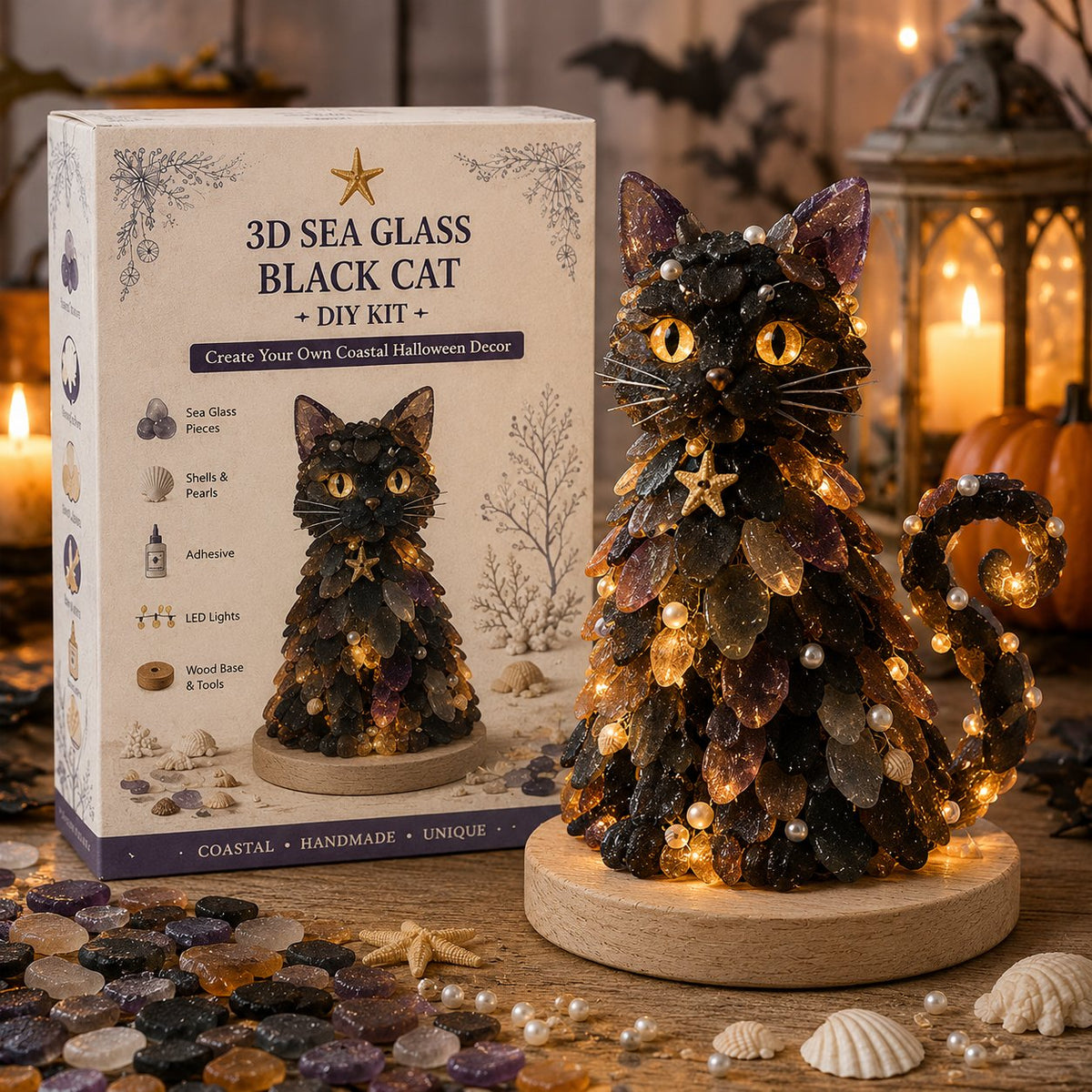 DIY Sea Glass Halloween Light-Up Collection