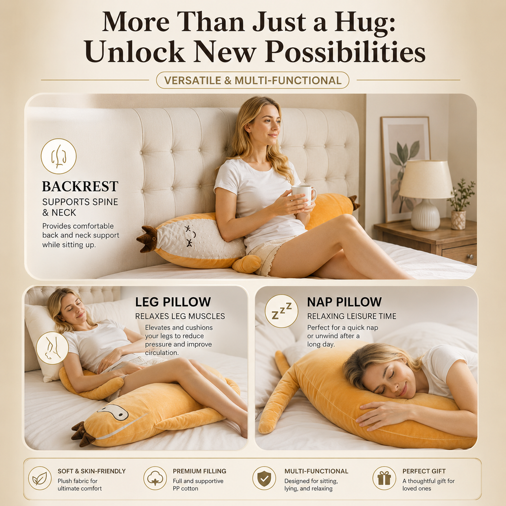 Sleep Buddy Relaxer Hugging Pillow