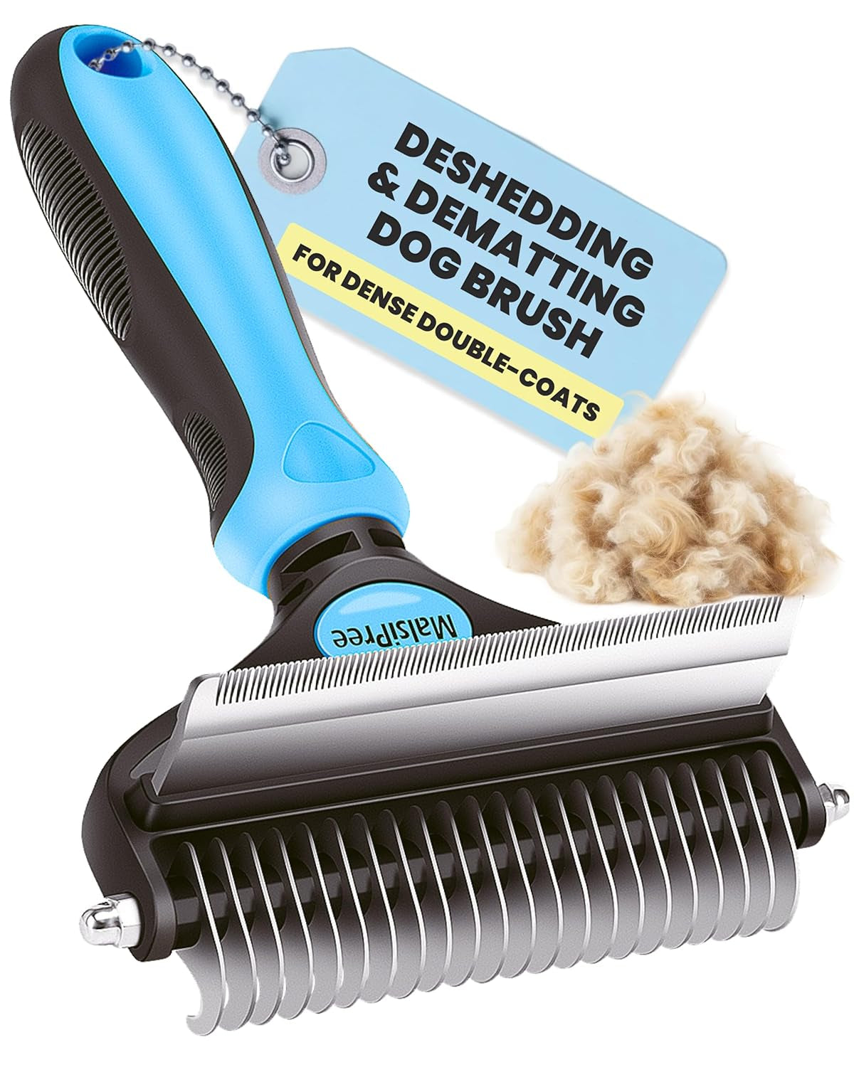 2-in-1 Dog Deshedding Brush & Rake