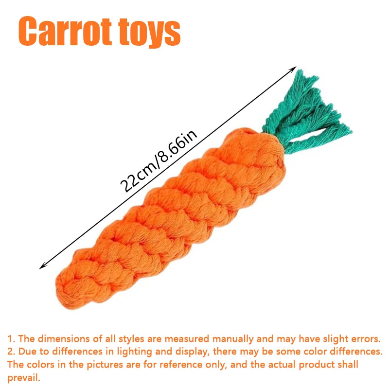 Carrot Rope Dog Chew Toy