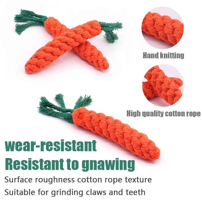 Carrot Rope Dog Chew Toy
