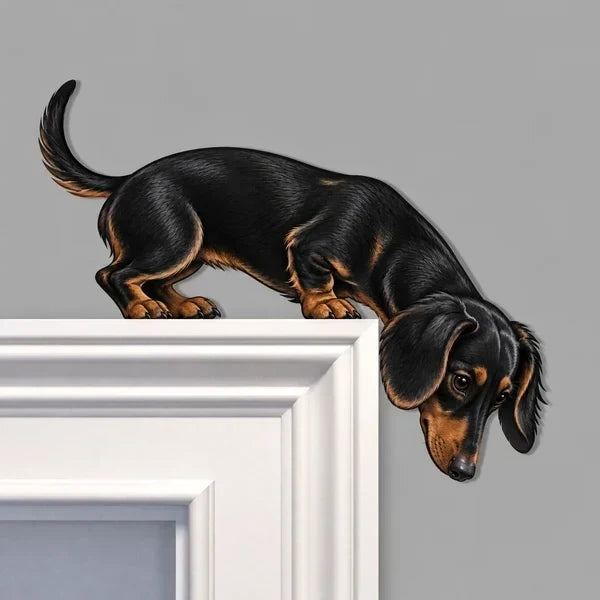 Peeking Pup Doorway Topper