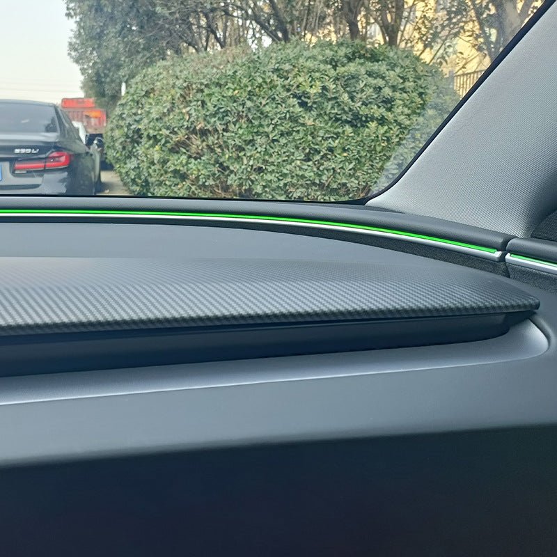 Dashboard Cap Cover for for 2024+ Model 3 Highland (Carbon Fiber Pattern ABS)