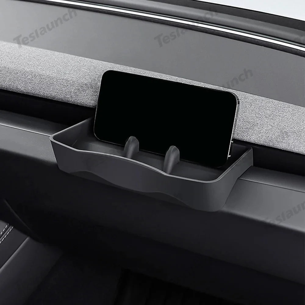 Dashboard Storage Tray & Multi-Use Holder for Tesla Model Y Juniper 2025+/Model 3 Highland 2024+